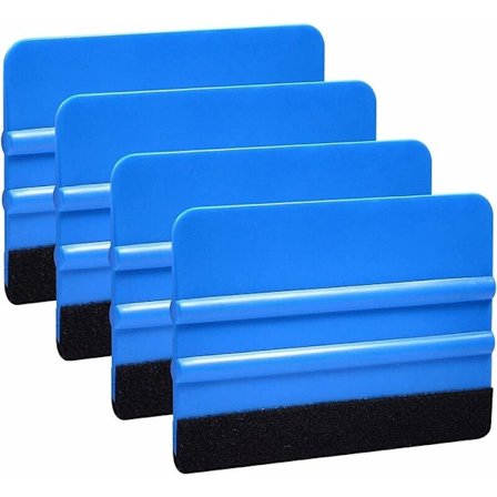 Dekal squeegee, biltsjåkant squeegee sett plast filt kant squeegee vinyl installasjonssett for påføring av klistremerker, filmer, klistremerker 10 x 