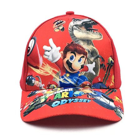 Kids Girls Super Mario Bros Baseball Cap Cartoon Trucker Hat Justerbar Snapback Caps Gåvor