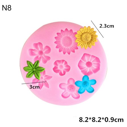 3D Silikon mould Godis Choklad DIY Cake Cookie Cupcake