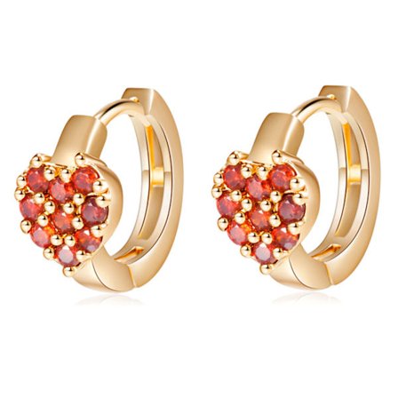 18K Guldfyllda Guld Filled gulddoublé Örhängen CZ