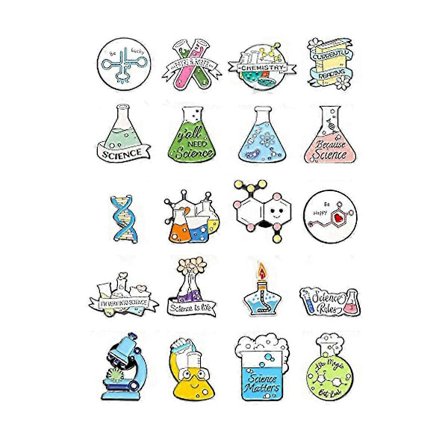20 st Sjuksköterska Emalj Pins Set Vetenskap Brosch Pins Söta Tecknade Slag Pins Märken Läkare Emalj Pin (FMY)
