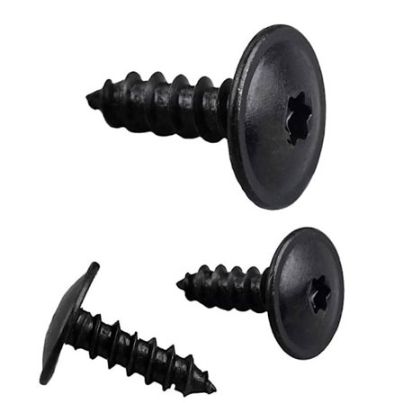 Bilskruer nitter dørnåle sorte blommeskruer bilmotor nedre beskyttelse anti-stænkskærm selvskærende skruer