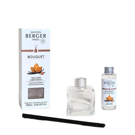 Maison Berger Paris Bouquet Parfumé Bouquet Cube - Tabac Ambré - Diffusore di Profumo