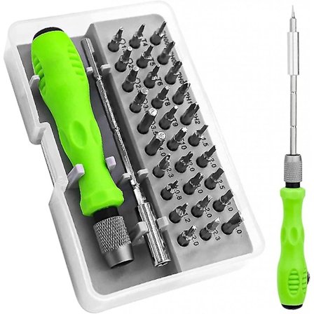 32-osainen tarkka magneettinen ruuvimeisselisarja kotelolla, tarkka ruuvimeisselin kärkisarja