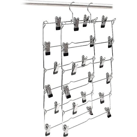 Rustfrit Foldbar Multi-Buks Skørthængere Klips