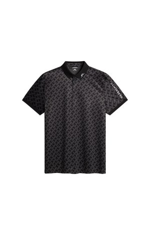 J.Lindeberg - Golf - Tour Tech Print Polo - Black - Mann - XXL