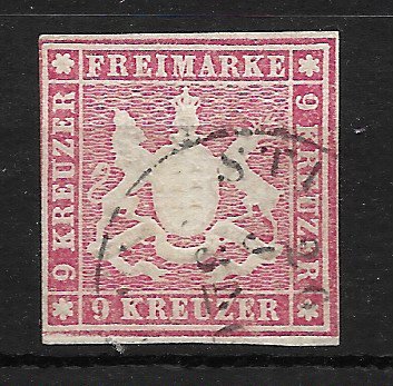 Wurttemberg 1859 - AFA 14 - Stemplet