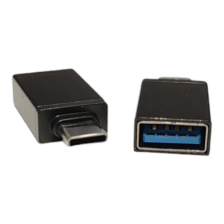 Adapterkontakt USB-A Hona till USB-C Hane Svart