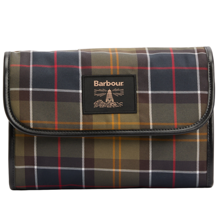 Barbour M's Tartan Hanging Washbag Classic/Beacon