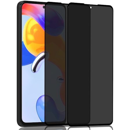 2-Pack Xiaomi Redmi Note 11 Pro Privacy Skærmbeskyttelse - Hærdet Glas 9H - Super kvalitet 3D