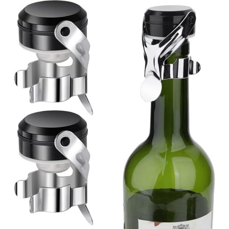 2 Champagnekorker, Flaskekork, Champagne, Kork, Champagne, Champagneflaskekork, Cava, Prosecco, Mousserende Vin, Svart