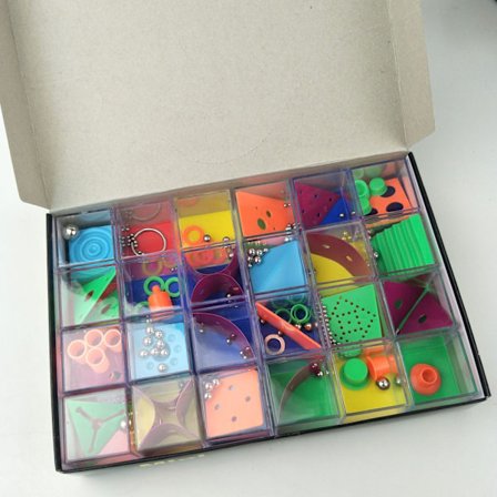 Mini puslespil | Læringsfærdigheder og ingeniørspil til børn | Læringsspil til forskellige niveauer | Fødselsdagslegetøj til børn (24 brikker)