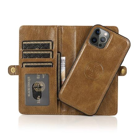 iPhone 15 Pro Max - Elegant plånboksfodral i läder