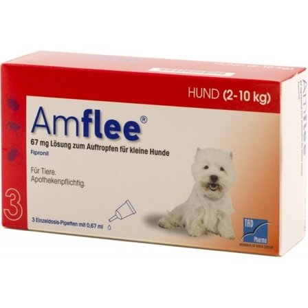 Amflee 0,67ml 67mg Spot-On Soluzione Antiparassitaria Per Cani Da