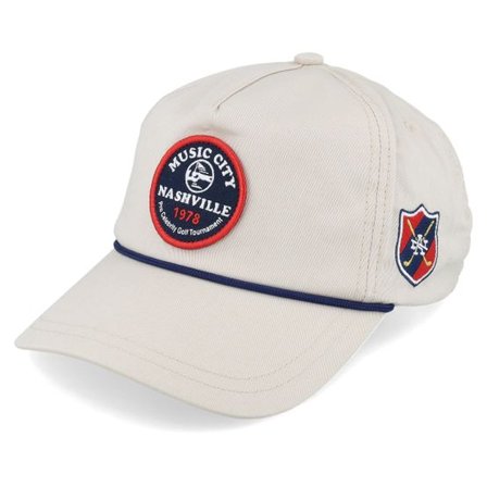American Needle - Beige adjustable Keps - Music City Lightweight Rope 19Th Hole Golf Stone Adjustable @ Hatstore