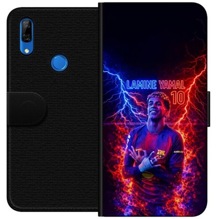 Yhteensopiva Lompakkokotelo Huawei P Smart Z Viktor Gyökeresin muotokuva Arsenal-paita päällä, jossa intensiivinen katse ja tumma dramaattinen tausta