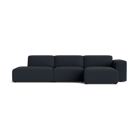 Soma chaiselong sofa, højrevendt | Open end - Loop Mørkeblå - 336x147x75 - Sofa, chaiselong