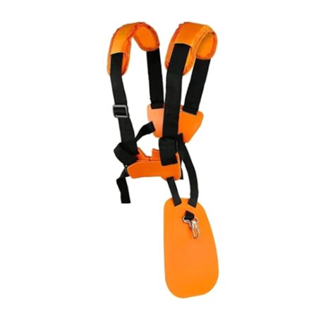 Trimmer Dubbel Axel Sele Vadderad Rem för Röjsåg och Gräsklippare FS120 FS55 FS220 Orange