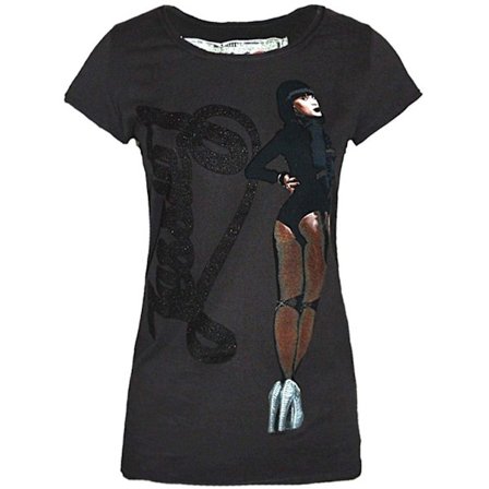 Amplified Womens/Ladies Price Tag Jessie J T-Shirt XS Charcoal