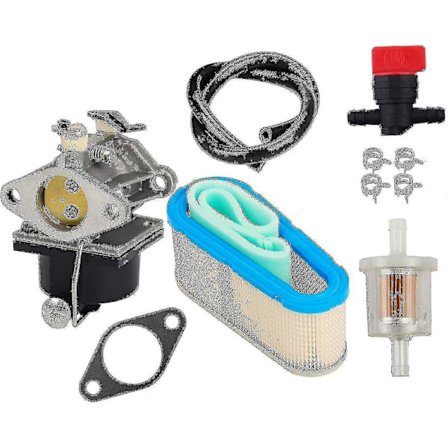 Kaasuttimen sarja ilmanpuhdistimella, sulkuventtiilillä ja polttoaineen suodattimella - Tecumseh Ohv125, Ohv130, Ohv135