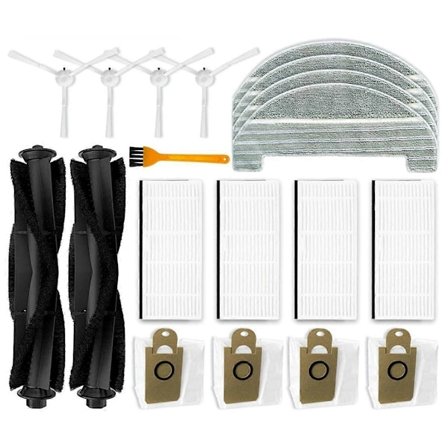 För Ultenic T10 Robotdammsugare Huvudborste Sidoborste Hepa Filter Moppduk Dammpåsar Ersättningsdelar (FMY)