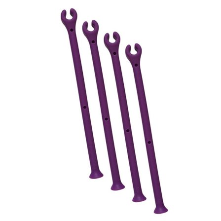 (Lila/4 stk) Opvaskemaskine-sikker vinglasholder - Silikon vinglas