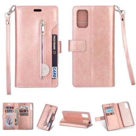 Samsung Galaxy A52 / A52s - Multifunktionellt Plånboksfodral - R Roséguld