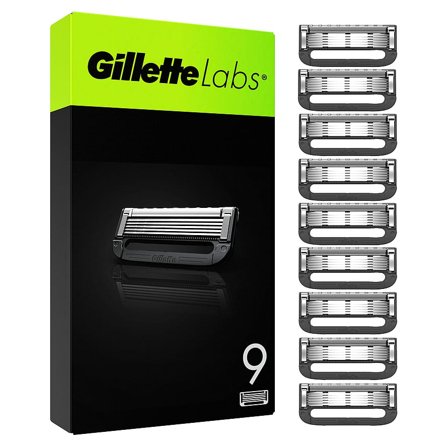 Gillette Labs Barberblade Largepack 9 pack, Mænd, Barbering, Skrabere & Blade