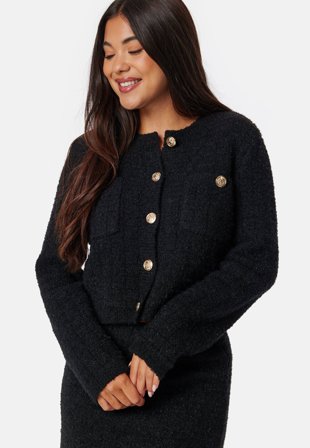 BUBBLEROOM-Button Knitted Jacket-M
