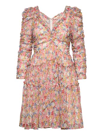 Chiffon Mini Dress Coral By Ti Mo