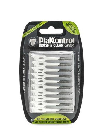 Plakkontrol Brush E Clean Carbon 40 Scovolini Monouso