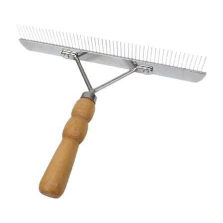 Dobbeltsidet Heste- og Katteplejekam til Udfiltring af Langt Hår, Professionelt Redskab til Fældning med Rive Design