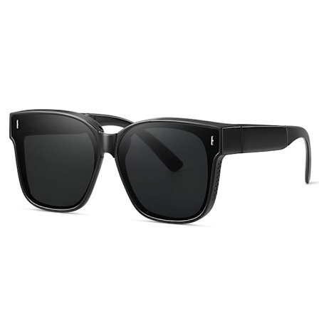 Bedstsælgende produkt!!! Foldbare solskærme solbriller over briller mat sort GS