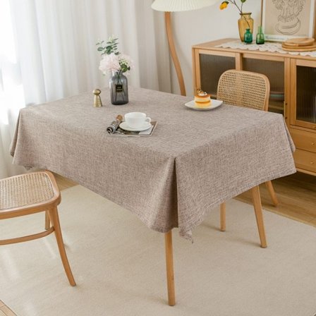 En del (vanntett grunt khaki tykk lin, 90*90cm) enkel