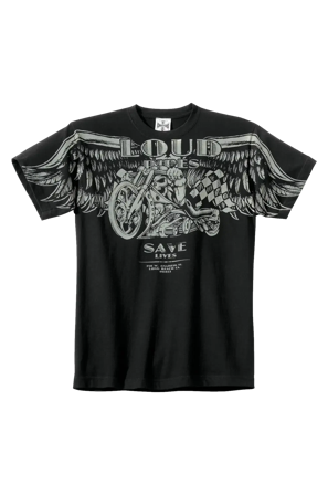 Koszulka West Coast Choppers Loud Pipes Czarny XL