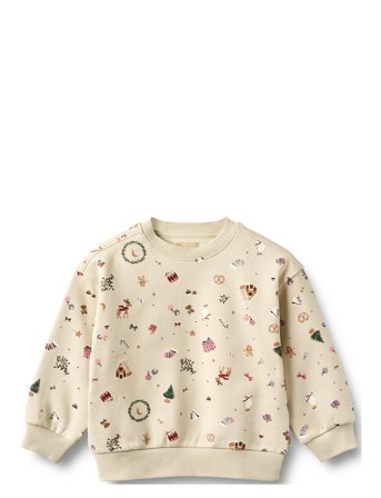 Wheat Sweatshirt L/S Elliot - Beige - 116