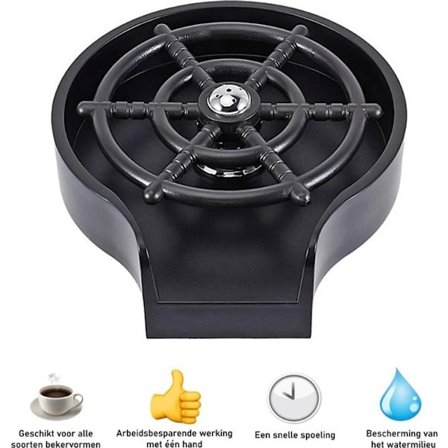 Glasvask Vask Sort - Ølglasrenser Skyllearmatur til Catering