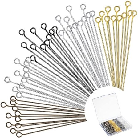 500 stk DIY kuleramme metall ende-pin DIY kuleramme 9-formet