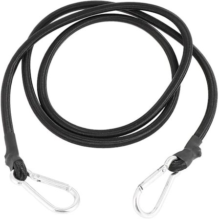 2m bagagerem med krog sorte elastiske stropper med karabinhage 200 cm lange stropper gave