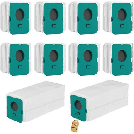 10 kpl pölynimuripussia Samsung Bespoke Jet VCA-ADB95 -puhdistusasemasettiä varten, Samsung Bespoke Jet Complete Extra -pölypussi lisävarusteisiin