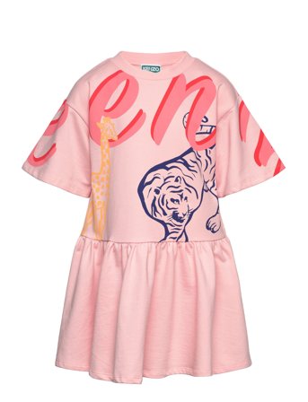 Dress Dresses & Skirts Dresses Casual Dresses Short-sleeved Casual Dresses Rosa Kenzo*Betinget Tilbud