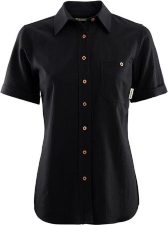 Aclima W's LeisureWool Short Sleeve Shirt Jet Black