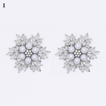 Ett par Pearl Shoe Clip Shoe Spänne 1 1 1