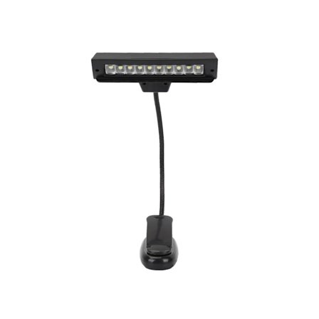 Klips-på Lampelys til Musikstandlys Sort