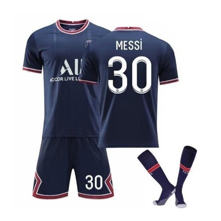 fodboldtrøje / fodboldtøj messi til børn / voksne med fodbold