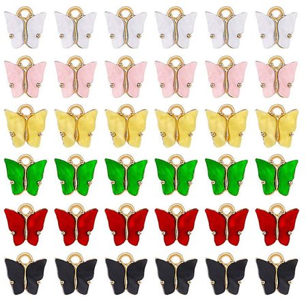 30 Stk. Sommerfuglevedhæng Akryl Sommerfuglevedhæng Armbånd Sommerfuglevedhæng Charms
