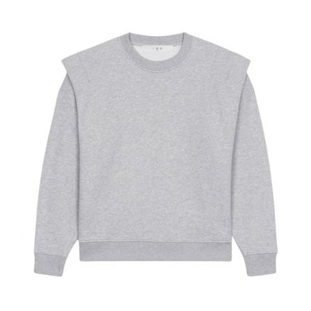 Iro, Lusse Pleated Sweatshirt Grijs, Dames, Maat:M