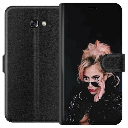 Kompatibelt Lommeboketui til Samsung Galaxy A3 (2017) Lady Gaga portrett med solbriller og dramatisk sminke i mørk glamorøs stil