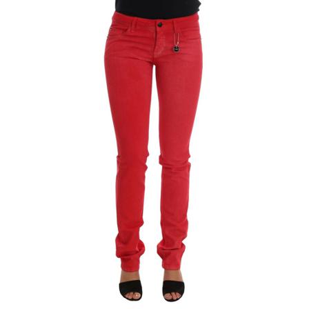 Costume National, Slim fit Jeans Rood, Dames, Maat:W26