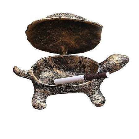 Tuhka-astiat Tuhka-astia Kansi, Kannettava Kilpikonna Metalli Tuhka-astia Sisä- ja Ulkokäyttöön Savukkeiden Tuhka-astiat Pidike Koti Toimisto Koriste 